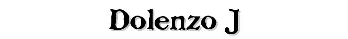 Dolenzo J font